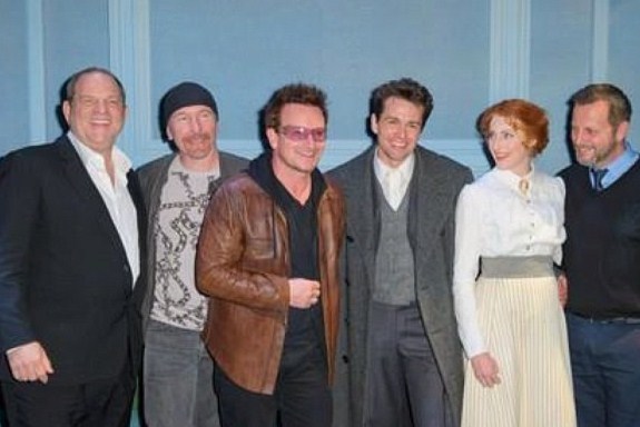 Bono et The Edge &agrave; la premi&egrave;re de Finding Neverland