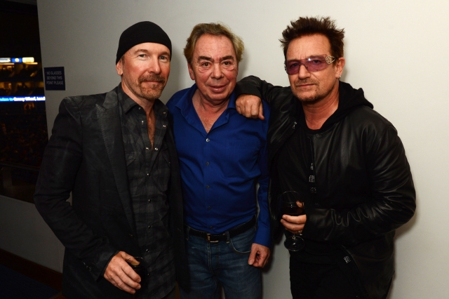 Bono et The Edge &agrave; la premi&egrave;re de Jesus Christ Superstar