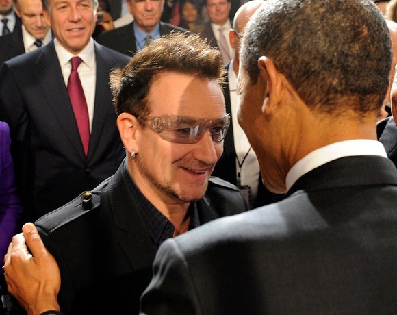 Journ&eacute;e mondiale contre le sida : Bono se d&eacute;multiplie !