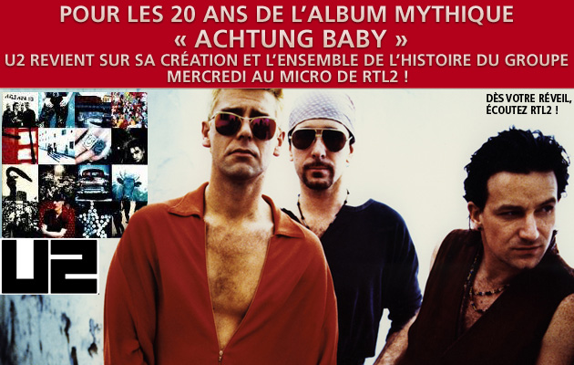 Journ&eacute;es sp&eacute;ciale U2 sur RTL2 mercredi 2 novembre