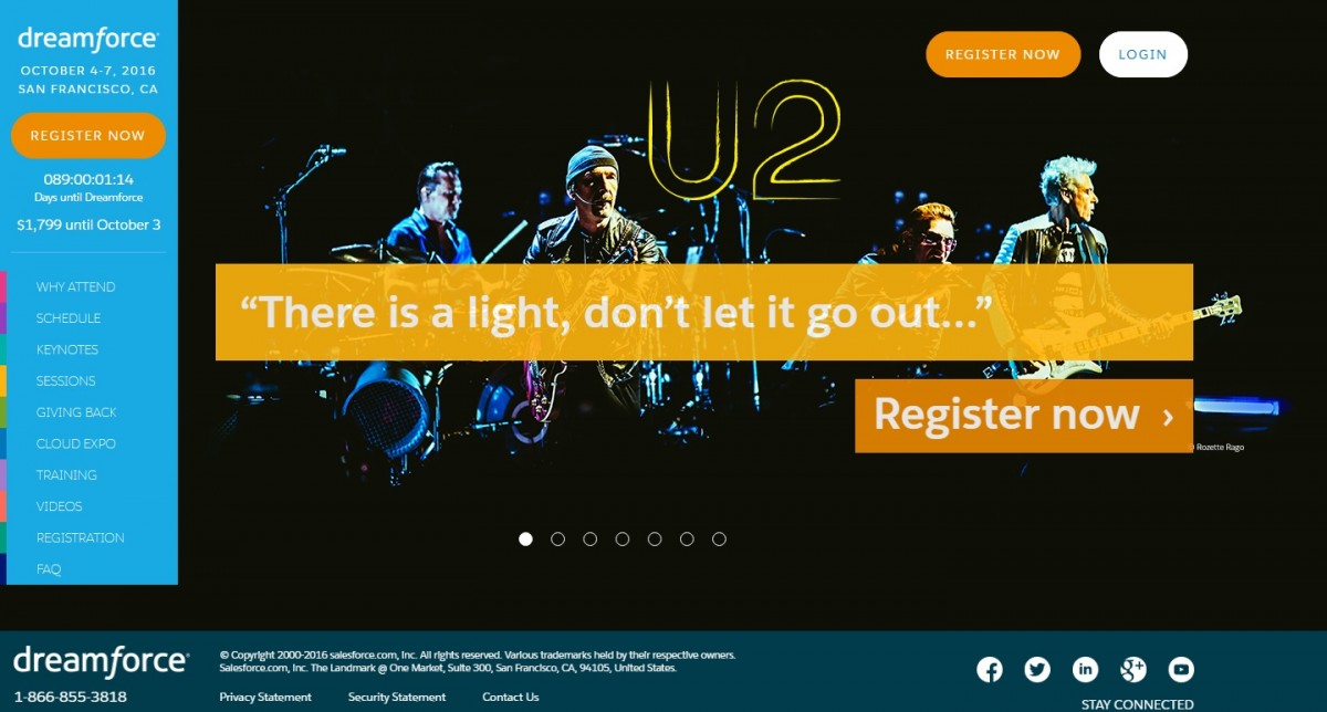 U2 en live pour Salesforce le 5 octobre