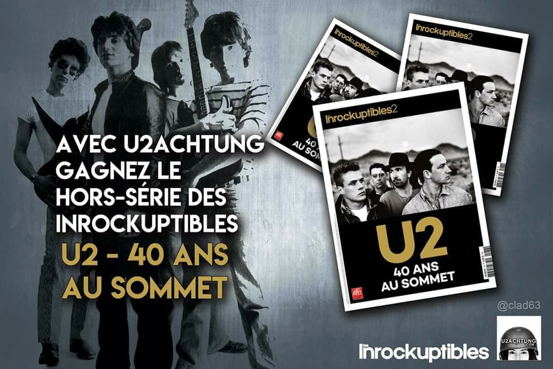 Gagnez votre hors s&eacute;rie U2 des Inrocks