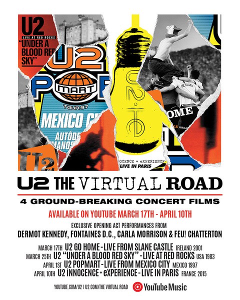 U2 The Virtual Road : rendez-vous sur YouTube