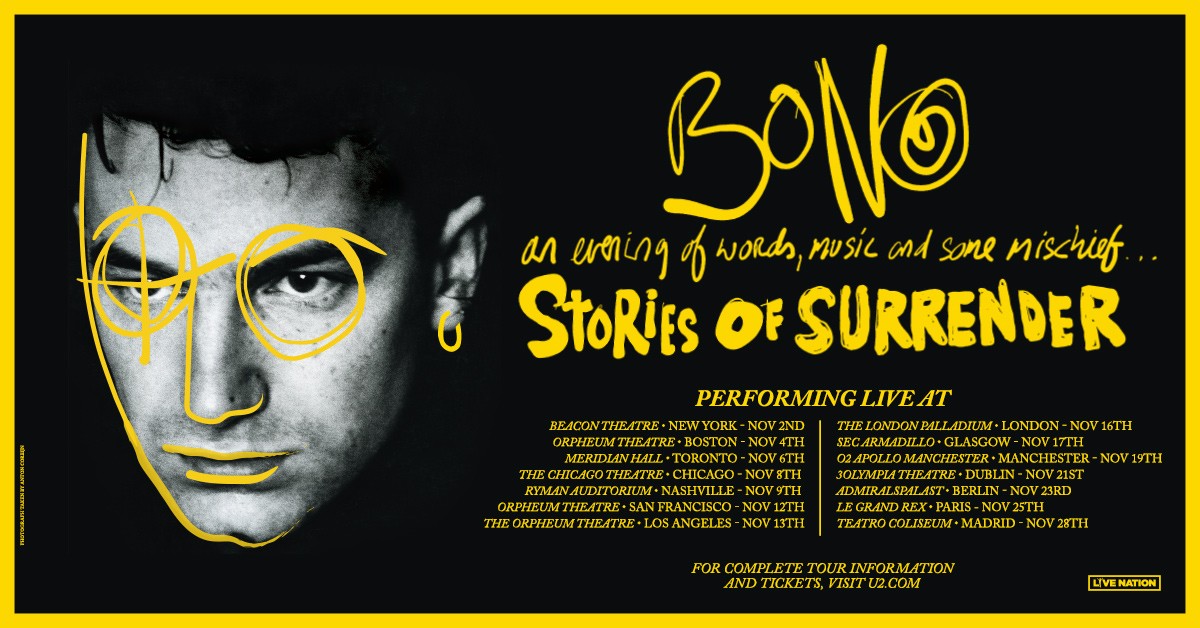 Stories of Surrender &ndash; Bono part en tourn&eacute;e !