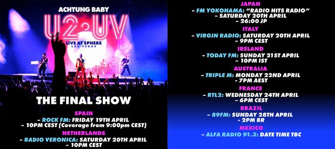 Journée U2 sur RTL2 : rdv le 24 avril